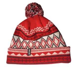 Empyre Unisex Red Pom Pom Beanie